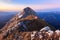 Mountain landscape in sunrise