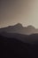 Mountain landscape at sunrise. Textures captured on February 19, 2022 in the Limari Valley, Coquimbo Region