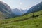 Mountain landscape. Tien Shan, Kirghizia