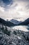 Mountain Landscape view of Mount Cayoosh at Upper Joffre Lake