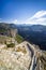 Mountain landscape width Canyon of Verdon River (Verdon Gorge) in Provence, France