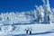 Mountain landscape in winter.