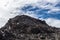 Mountain of lava rocks at edge of crater of Haleakala Volcano, Maui, Hawaii, USA