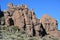 Mountain lava volcano cliffs rocks plato, sunrise in the mountains, mountain landscape, landscape, Teide