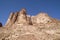 Mountain of Lawrence Spring in Wadi Rum desert , Jordan