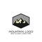 Mountain logo, silhouette graphic design,