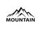 Mountain logo silhouette graphic element