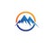 Mountain logo and symbols icons