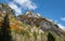 Mountain multicolor woods, in autumn season in Val di Mello, Val Masino , Italy - lombardy