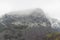 Mountain Mynydd Drws-y-coed with light dusting of snow