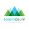 Mountain nature eco landscape view element icon logo for business