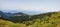 Mountain nature landscape. Panoramic view of Kopaonik mountain landscape. Serbia