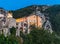 Mountain old village Peille, Provence Alpes, France.