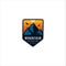 Mountain Outdoor Logo Design ,Hiking, Camping, Expedition And Outdoor Adventure. Exploring Nature For Badges, Banners, Emblem