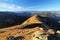 Mountain panorama at autumn in Slovakia - Small Tatras - Dumbier