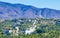 Mountain panorama cliffs rocks hilly tropical landscape Puerto Escondido Mexico