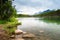 Mountain panorama from Herbert Lake