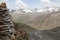 Mountain panorama in otztal alps, austria