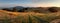 Mountain panorama over Banska Stiavnica