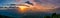 Mountain panorama photo Morning sun Thailand View on the top of the hill with beautiful sunsets. Nakhon Si Thammarat Chawang Distr