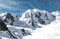 Mountain panorama of the Rhaetian Alps Piz Palu
