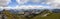 Mountain panorama from Rofanspitze mountain, Rofan, Tyrol, Austria