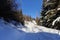 Mountain panorama of the ski area in the Lepontine Alps