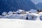 Mountain panorama of the ski area in the Lepontine Alps