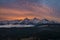 Mountain panorama Tatra Mountains with multicolored, dramatic