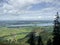 Mountain panorama from Tegelberg mountain, Bavaria, Germany