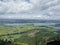 Mountain panorama from Tegelberg mountain, Bavaria, Germany