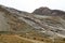 Mountain panorama view at Mattmark dam near Saas-Fee, Pennine Alps, Switzerland