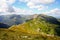 Mountain panorama view on the top of a Kasprowy Wierch mount in Tatry, Poland.