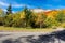 mountain pass of apuseni natural park, romania on a sunny autumn day