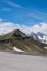 Mountain pass Fuscher Torl, view point on Grossglockner High Alpine Road, Austria. Sunny summer day, snowy peaks, top mountains,