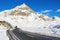 Mountain pass in a sunny winter day.