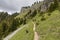 Mountain path in Durmitor National Park