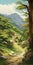 Mountain Path With Peculiar Cottonwood: A Brothers Hildebrandt Inspired Painting