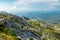 Mountain path on top of peak Sveti Jure, Biokovo, Dalmatia, Croatia