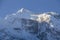 Mountain peak, Annapurna  , Nepal. Sunrise in the mountains. Beautiful landscape in Himalayas mount