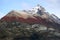 Mountain peak in the color of autumn, Los Glaciares National Park, Santa Cruz Province, Patagonia, Argentina