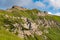 Mountain peak in the European Alps of Malbun, Liechtenstein