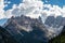 Mountain Peak of Monte Cristallo - Dolomites Italian Alps