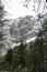 Mountain peak in winter, dolomites, italy