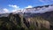 Mountain peaks in the Cirque of Cilaos on Reunion Island drone view