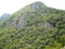 Mountain peaks forest and rocks