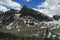 Mountain peaks in Lake louise