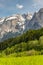 Mountain peaks near village Fusch an der GroÃŸglocknerstrasse in Austria