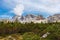 Mountain peaks of Sesto Dolomites in Tre Cime di Lavaredo Natural Park