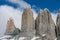 Mountain peaks Torres del Paine in Patagonia, Chile